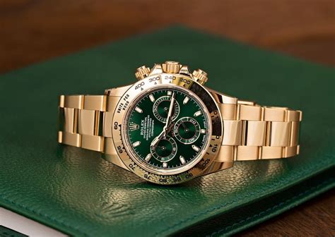 rolex green face